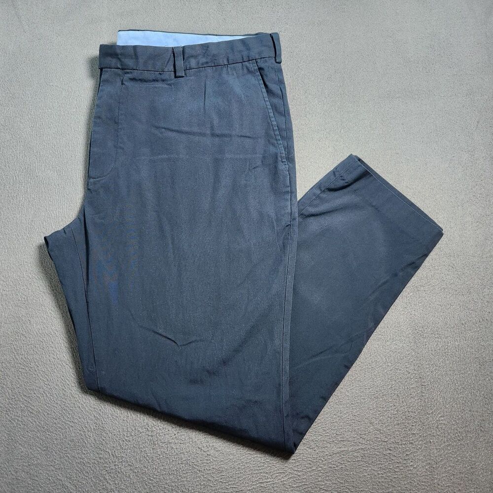 Brooks Brothers Men 44X32(31) Navy Milano Tapered Chino Pants